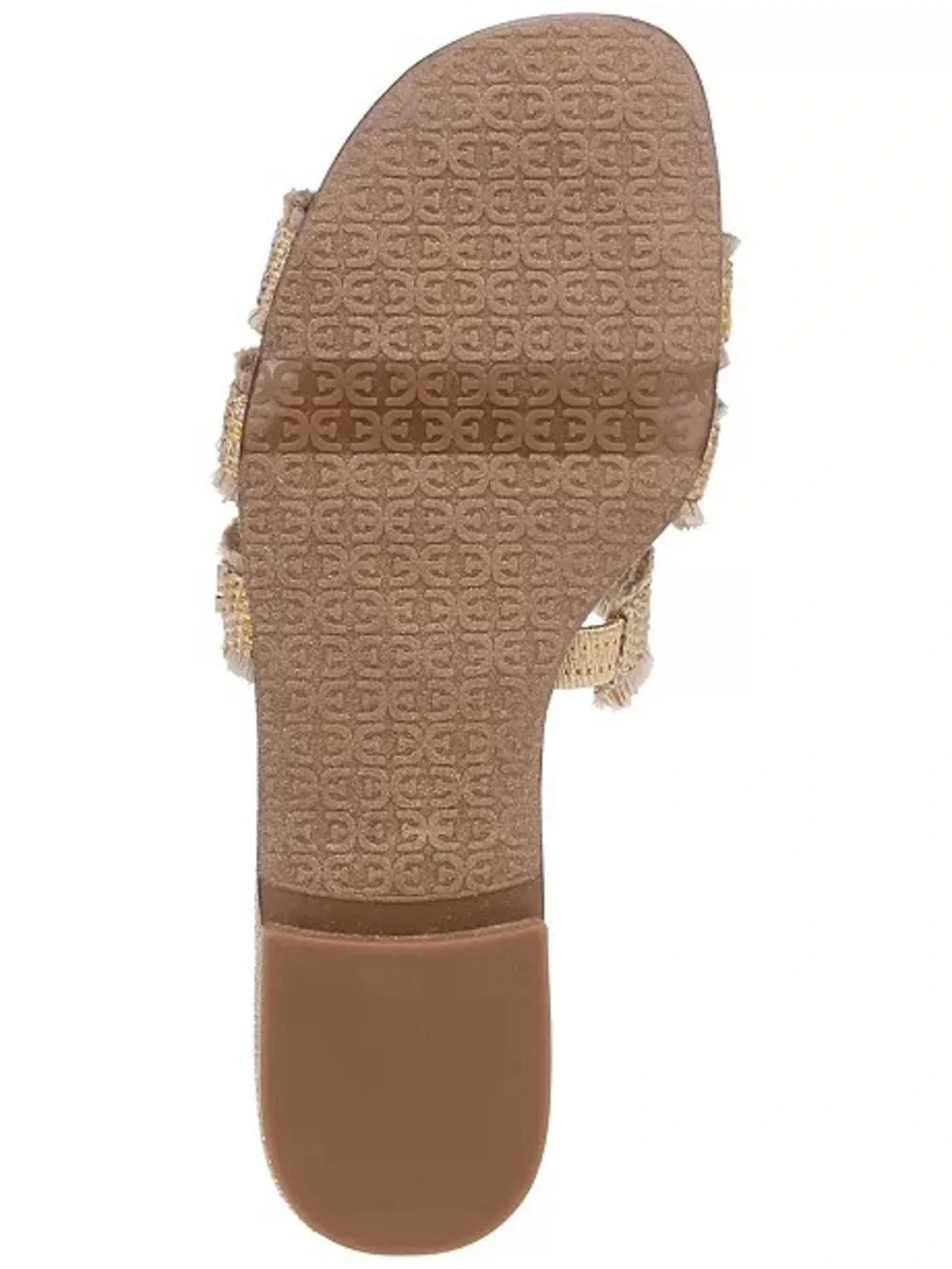 Sam Edelman Bay Fray Emblem Slide Sandals Frayed Emblem Size 6.5M NWOB
